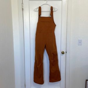 Burton Bib Snowboard Pants Womens size xs burnt orange.